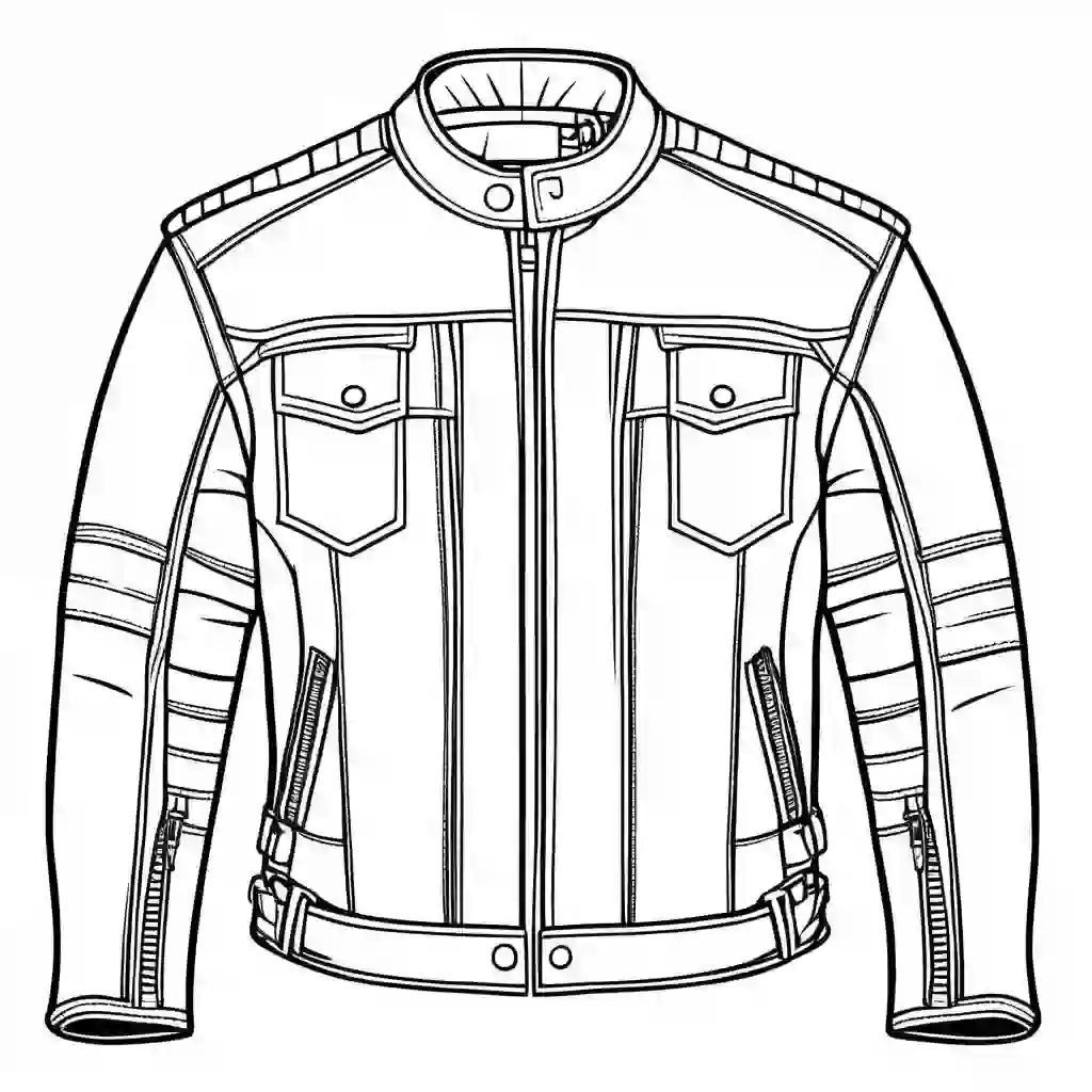 Leather Jackets coloring pages